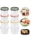 Azonee 8 Piece Set 16oz Plastic Storage Containers with Lids, Kitchen Leak Proof Food Grade Sealed Circular Fresh-keeping Box, Microwave Freezer Safe Bowls, Meal Preparation Containers (500ML)