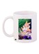Cartoon Bunnies Printed Coffee Mug White/Green/Grey 11ounce
