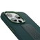 Levelo Morphix iPhone 15 Pro Max Silicone Cover with Leather Grip - Green