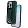 Levelo Morphix iPhone 15 Pro Max Silicone Cover with Leather Grip - Green