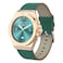 Levelo Oak Automatique Hybrid Smartwatch, Bluetooth, Activity Tracker, Health Monitoring, IP68 Water Resistant, Extra Leather Strap, AMOLED, Heart Rate, Blood Oxygen (Green)
