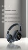 Levelo VibeMaster Hybrid ANC Headphones, 5 EQ Modes, 25H Playtime (ANC On), 40H Playtime (ANC Off), Portable Touch Display, Foldable Design, 600mAh Battery, Type-C Charging - Black

