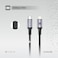 كابل Levelo Otto USB-C إلى Lightning 30 واط من الجلد 1.2 متر، شحن سريع، مقاوم للحرارة، خالي من التشابك، جلد سافيانوي، سرعة نقل بيانات 480 ميجابايت/ثانية، شحن ومزامنة - أسود
