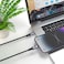 كابل Levelo Otto USB-C إلى Lightning 30 واط من الجلد 1.2 متر، شحن سريع، مقاوم للحرارة، خالي من التشابك، جلد سافيانوي، سرعة نقل بيانات 480 ميجابايت/ثانية، شحن ومزامنة - أسود
