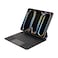 Levelo AeroBoard Saffiano Leather Wireless Keyboard for iPad Pro 13" 2024, 7 Color LED Backlighting, Multi-Gesture Trackpad, Scissor-Switch Keys, 130&deg; Adjustable Angle, 500mAh Battery, Black