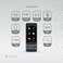 Levelo Fluent Link Offline &amp; Online Voice Translator, Type-C Port, 8H Power, Touch Display, 139 Languages, 1500mAh Battery, 8G Memory, 0.5s Translation Speed, Built-in ChatGPT, Gray
