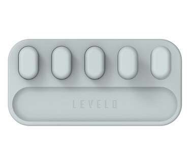 Levelo Livia Detachable Magnetic Cable Management, Tangle-Free Design with 5 Magnetic Heads, Lightweight and Easy to Install, Compatible with Cables of Up to 4mm Diameter (Gray)
