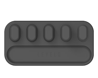 إدارة الكابلات المغناطيسية القابلة للفصل Levelo Livia، خالية من التشابك، 5 رؤوس مغناطيسية، خفيفة الوزن، سهلة التثبيت، متوافقة مع الكابلات حتى قطر 4 مم - أسود
