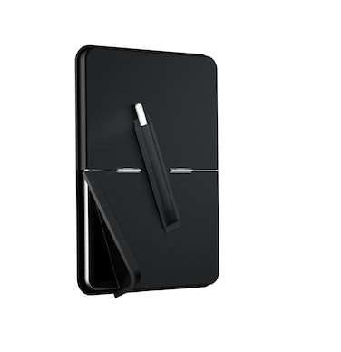 كفر Levelo Omni 4 في 1 مع قبضة مدمجة لهاتف iPad Pro 13" (2024)، حامل بطاقة وحامل قلم، مادة جلد PU، تثبيت مغناطيسي، دعم متعدد الزوايا، تصميم خفيف الوزن – أسود
