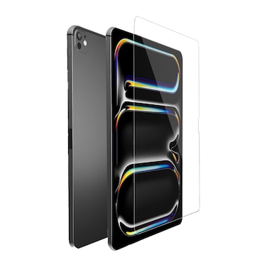 حامي شاشة Levelo High Silicone Aluminum Glass HD لـ iPad Air 13" 2024، مقاوم للبصمات، مقاوم للخدوش، طبقة هيدروفوبية وأوليوافوبية، شفاف
