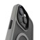 Levelo Matteo Case for iPhone 16 Pro, Bottom Stand Grip, MagSafe Compatible, Built-In Kickstand, Anti-Fingerprint Coating, Hybrid Material, Easy Installation (Gray)
