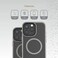 Levelo Matteo Case for iPhone 16 Pro, Bottom Stand Grip, MagSafe Compatible, Built-In Kickstand, Anti-Fingerprint Coating, Hybrid Material, Easy Installation (Gray)
