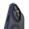 غطاء Levelo Matteo متوافق مع iPhone 16 Pro Max، قبضة قاعدة، متوافق مع MagSafe، حامل مدمج، طلاء مقاوم لبصمات الأصابع، مادة هجينة، تركيب سهل - أزرق
