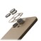 Levelo Compatible with iPhone 16 Pro/16 Pro Max Trio Pro Lens &amp; Frame Protector, Anti Scratch &amp; Fingerprint, Easy Snap On, High Transparency, Aluminum Frame (Desert Rose Gold)
