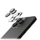 Levelo Compatible with iPhone 16 Pro &amp; 16 Pro Max Trio Pro 2 In 1 Lens &amp; Frame Protector, Anti Scratch &amp; Anti Fingerprint, High Transparency, Aluminum Alloy Frame (Black)
