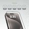 Levelo Compatible with iPhone 16 2.5D Silk Print Silicone Edge Screen Protector, Hydrophobic Coating, Bubble-Free Installation, Impact Resistant, 3H Scratch Resistant (Clear)
