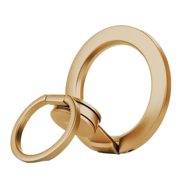 حامل موبايل Levelo SpinGrip المغناطيسي مع حلقة دوارة، دوران كامل 360°، سطح غير قابل للانزلاق للراحة والثبات، حلقة دوارة مدمجة، مغناطيس N52 قوي – وردة الصحراء
