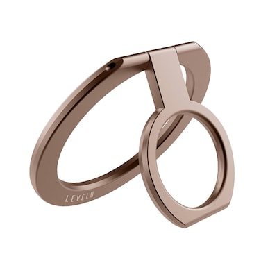 Levelo Lucca Compatible With MagSafe Phone Ring Holder, 180˚ Rotation, Strong Grip, Secure &amp; Stable, Durable Material, Elegantly Accessible, Easy To Install &amp; Use &ndash; Desert Titanium