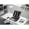 لوحة مفاتيح Levelo AeroBoard Pro من الجلد سافينيا اللاسلكية لـ iPad Pro 13" 2024، إضاءة خلفية RGB 7 ألوان، لوحة لمس متعددة الإيماءات، بطارية 500 مللي أمبير، شحن Type-C، زاوية قابلة للتعديل، أسود
