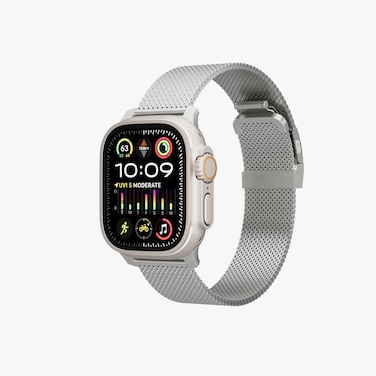 سوار ليفيلو فيرا ميلانو لساعة أبل 49 مم و46 مم، ستانلس ستيل متين، مقاوم للماء، مضاد للحساسية والأكسدة، تصميم أنيق، مناسب للاستخدام طوال اليوم، مصنوع من التيتانيوم