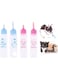 ELECDON Newborn Pet Feeder, Pet Milk Feeding Bottle, Nurser Bottle Nursing Feeding Botte Water Milk Feeder for Puppy Squirrel Kittens Hamster Small Animals, 4 Pcs (Blue and Pink)