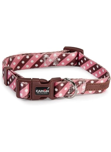 Camon Adjust.Collar-Twill Dot Pink- (15X300~400Mm)