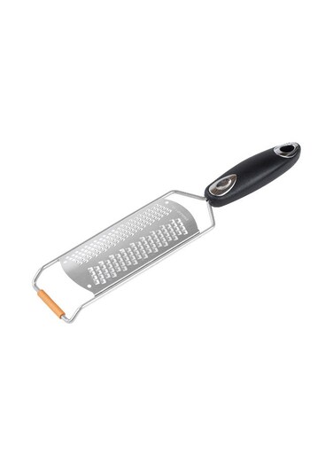 Met Lux 12 Inch Hand Grater, 1 Coarse And Fine Cheese Grater - With Handle, Slip Protection, Stainless Steel And Plastic Rasp Grater, For Grating Cheese And Vegetables,