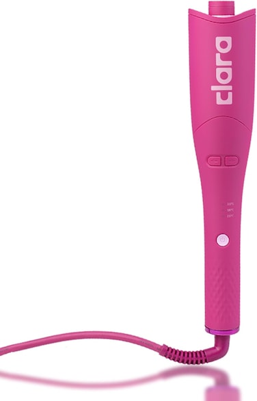 Clara Oil-Coated Protective Auto-Curler &ndash; Anti-Burn, Tangle-Free, Auto Shut-Off   3 Heat Settings &amp; Dual Rotation   Salon-Quality Curls for All Hair Types, Pink