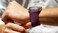 Levelo Ace Loop Nylon Watch Strap - Purple, Compatible with Apple Watch Ultra, SE, 3-8 (45 &amp; 49 mm), Samsung 22mm, Durable Nylon Strap, Titanium G-Hook - Elegant Design