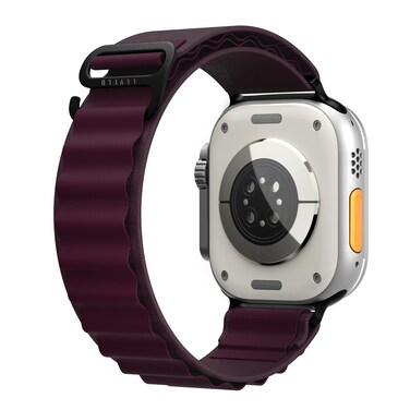 Levelo Ace Loop Nylon Watch Strap - Purple, Compatible with Apple Watch Ultra, SE, 3-8 (45 &amp; 49 mm), Samsung 22mm, Durable Nylon Strap, Titanium G-Hook - Elegant Design