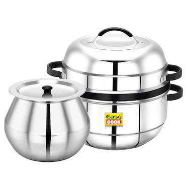 Easy Cook Thermal Rice Cooker, Choodarapetty, Stainless Steel Steam Pot, 1Kg