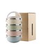 Stainless Steel Lunch Box Multicolour 26.5x16.5x15centimeter