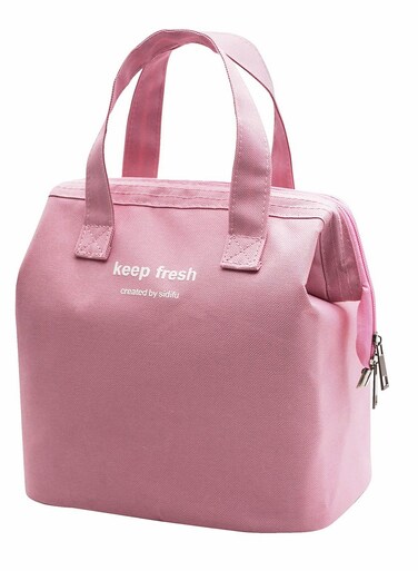 Bag Bento Bag, Thickened Thermal Insulation Refrigerated Tote Box Carrying for Students Ladies Men Picnic Work Outdoor (Pink)