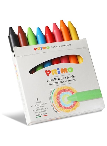 Primo Jumbo Wax Crayons Set 8-Pieces