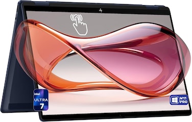 HP OmniBook X Flip 2-in-1 Copilot+ Laptop, Intel Ultra 7-256V, 16 GB LPDDR5x RAM, 512GB PCIe SSD, 14&quot; 2K (1920x1200) Touchscreen, Intel Arc 140V, Backlit Keyboard, W11 Pro, Atmospheric Blue
