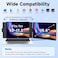 V2COM 15.6" FHD 1080P Portable Laptop Screen Extender, Detachable IPS Monitor with RGB Light, Frameless, Plug &amp; Play, Compatible with 13-17.3" Laptops, Windows, Mac, Android, Switch, PS5