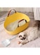 NeoStyle 2 in 1 Portable Cat Litter Box, Large Cat Travel Carrier with Litter Box,Cat Toilet for Medium Cats &amp; Kitties to Road Trip, Camping, Hiking, or Hotel (Yellow)