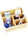 GulfDealz Jewelry &amp; Cosmetic Storage Organizer Box, Plastic - Beige (10.5 x 8.5)