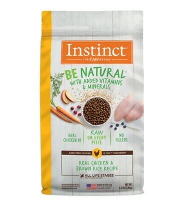 Instinct Be Natural Kibble Chicken &amp; Brown Rice Dry Dog Food
