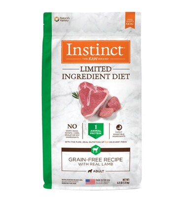 Instinct Limited Ingredient Diet Grain Free Recipe Lamb Dry Dog Food
