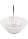 Radicaln Marble Incense Holder White 5.5" Inch Handmade - Easily Catches Ashes, Incense Burner for Home D&eacute;cor, Indoor Ash Tray, Holds Incense Sticks
