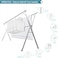 Adjustable Heavy Duty Stainless Steel Free-Standing Foldable Laundry Drying Rack - Space Saving Clothes Drying Stand