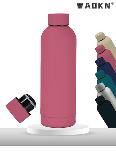 Water Bottle Stainless Steel, Drinking Thermos Double Wall Insulated Water Bottles for Hot and Cold Water Kids School Metal Water Bottle for Gym Office Water Bottle