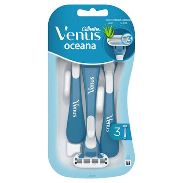 GILLETTE VENUS OCEANA WOMEN DISPOSABLE RAZOR 3`S