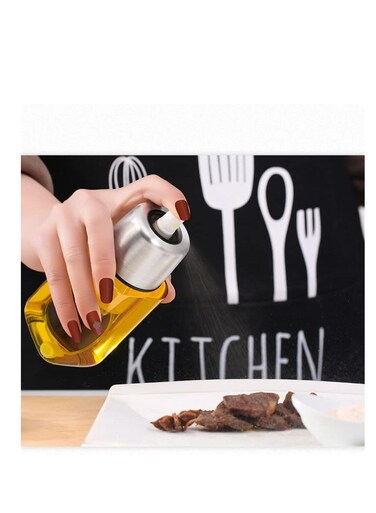 Olive Oil Mister And Cooking Sprayer With Clog Free Filter And Glass Bottle