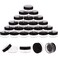 ZIZEMOJA 3 Gram Sample Containers, Mini Containers with Lids, 50 Pack Black