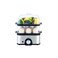 3-Tier Egg Cooker 500W with 16-Egg Capacity &amp; Stainless Steel Heating