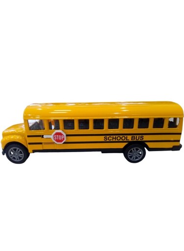 حافلة مدرسية صفراء عادية، قطعة واحدة. هدية عيد ميلاد للأطفال والرضع، لعبة حافلة مدرسية مقاس 5.5 بوصة
