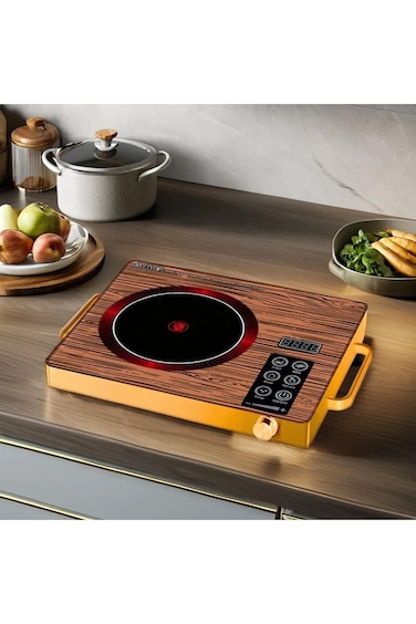 Induction Cooker Digital Display Screen Touch Panel Electric Stove 3500W.