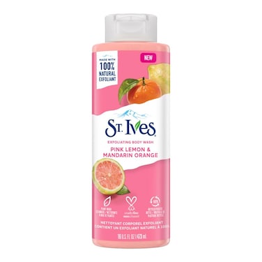 ST. IVES EXFOLIATING BODY WASH PINK LEMON &amp; MANDARIN ORANGE 650ML